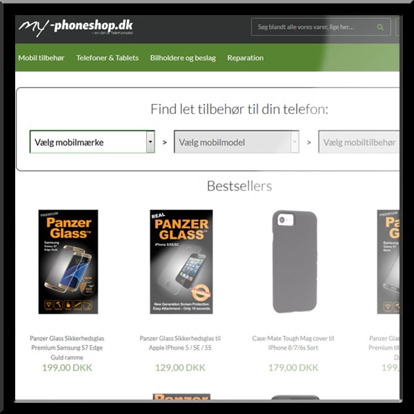 wordpress website my-phoneshop